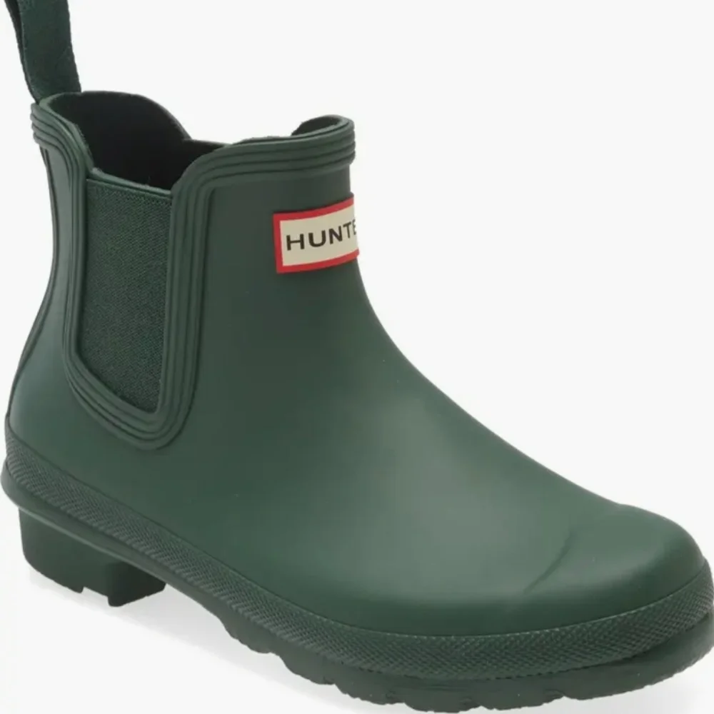 Hunter Original Short Hunter Green Chelsea Rain Boots Women's Size 5M,6M,7M NWT